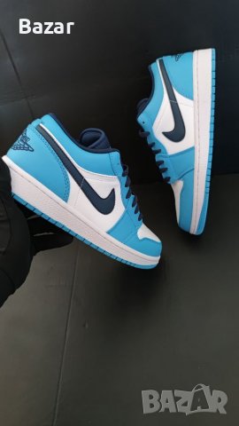 Nike Air Jordan 1 Low unc сини обувки маратонки размер 43 номер 42 налични маратонки нови ниски, снимка 5 - Маратонки - 39190651