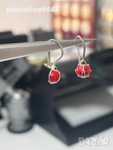 Сребърни обеци 925, снимка 2 - Обеци - 52152401