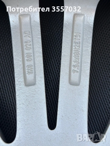 Оригинални джанти VW Zolder 18" 5x112 (Golf R32) – ТОП състояние, след боя!, снимка 10 - Гуми и джанти - 53759533