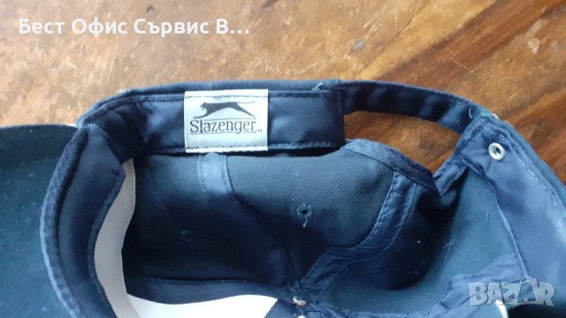 шапка бейзболна с козирка, Слезинджър Slazenger, качествена, оригинална, тъмно синя, 100% памук, снимка 3 - Спортна екипировка - 41706770