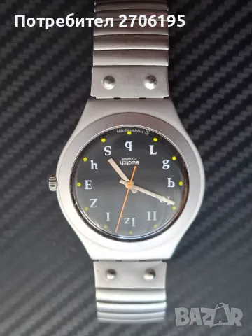 Рядък колекционерски Swatch Irony Big "Crazy Alphabet" (1995), снимка 6 - Мъжки - 56068542