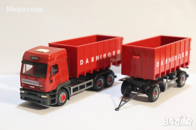 HERPA H0 1/87 IVECO КАМИОН МОДЕЛ КОЛИЧКА TIR, снимка 3 - Колекции - 50755846