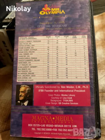 Mr. Olympia original vintage 1995 body building, снимка 3 - Колекции - 48541035