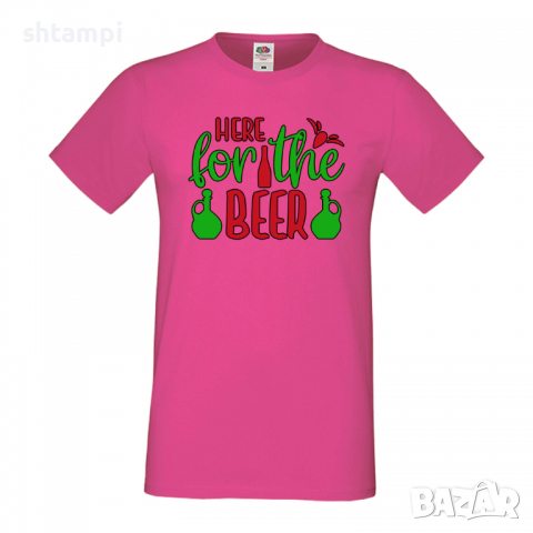 Мъжка тениска Here For The Beer,Бира,Бирфест,Beerfest,Подарък,Изненада,Рожден Ден, снимка 9 - Тениски - 36377947