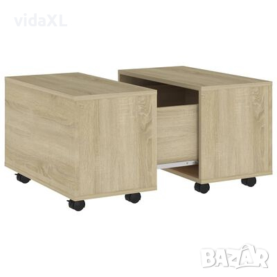 vidaXL Маса за кафе, дъб сонома, 60x60x38 см, ПДЧ（SKU:806861, снимка 1 - Маси - 44566286