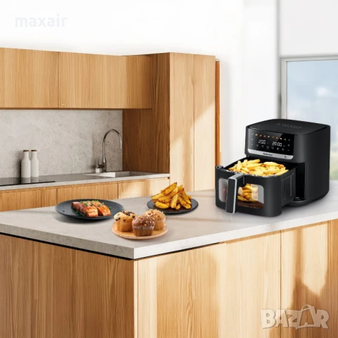 Фритюрник Airfryer Rohnson R-2885 * Безплатна доставка * Гаранция 2 години, снимка 6 - Фритюрници - 51426179