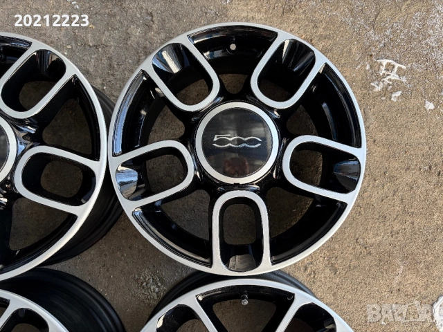 4 броя алуминиеви джанти за Fiat 500 15, снимка 8 - Гуми и джанти - 53131743