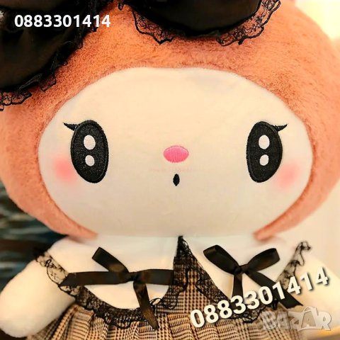 Готик кукла Плюшени Куроми и Мелоди Gothic Kuromi and Melody, снимка 4 - Плюшени играчки - 41474600