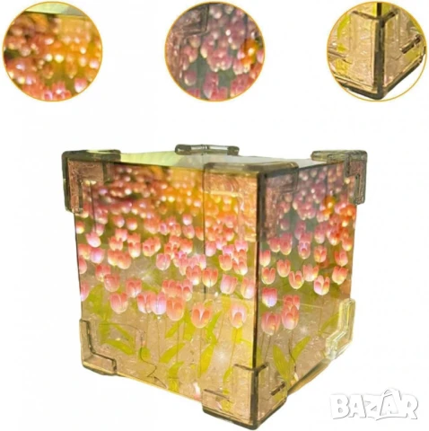 Очарователна нощна лампа лале – Многофункционално освежаване на вашето пространство, снимка 7 - Други стоки за дома - 51063354