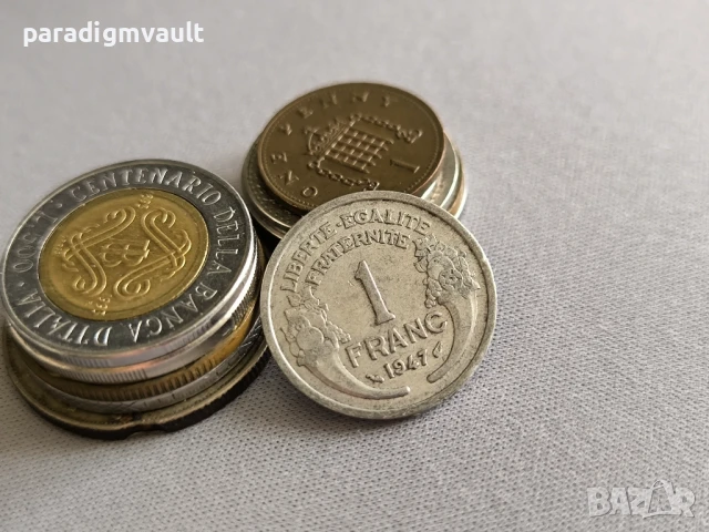 Mонета - Франция - 1 франк | 1947г.