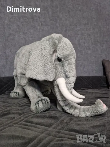 Голям плюшен слон, снимка 4 - Плюшени играчки - 48151282