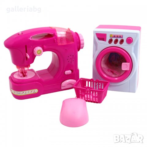Комплект Happy Family машина за шиене и пералня, снимка 2 - Играчки за стая - 40190313