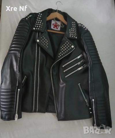 черно кожено яке