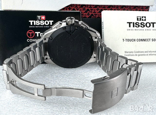 Tissot T-Touch Connect Solar Sapphire Titanium смарт часовник, снимка 5 - Смарт часовници - 40138598