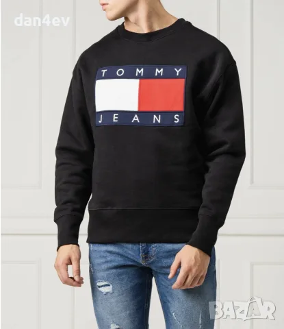 Суитшърт Tommy Jeans TJM Tommy Flag Crew