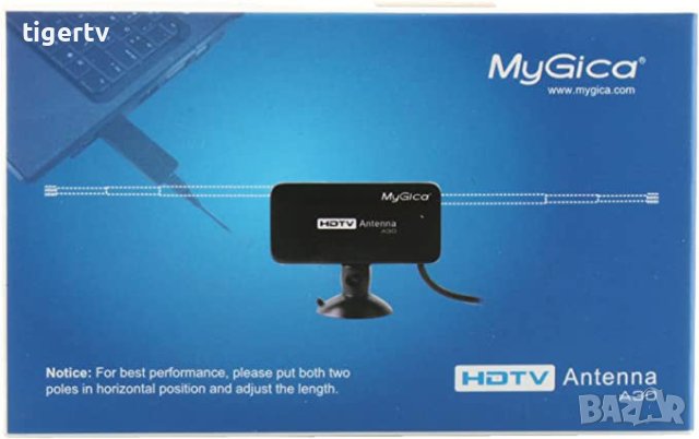 Антена за цифрова ефирна телевизия DVB-T/T2 Mygica A30 с вендуза, снимка 2 - Приемници и антени - 39794910