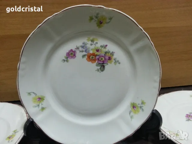 Стар български порцелан чинии , снимка 2 - Антикварни и старинни предмети - 48082311