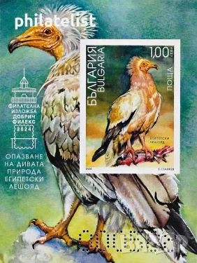 България 2024 - Египетски лешояд - 2 блока MNH, снимка 3 - Филателия - 47558423