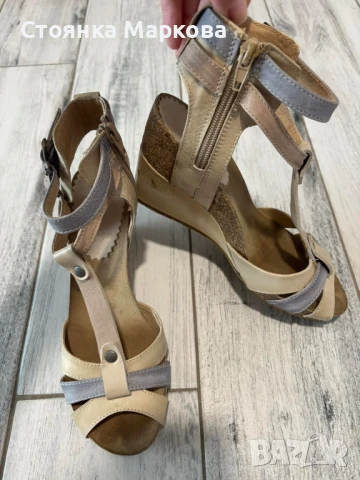 Сандали-ест.кожа, снимка 3 - Сандали - 51064547
