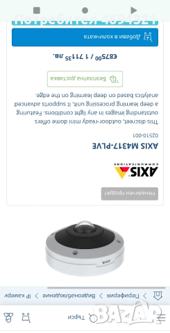 камера Axis M4317-PLVE