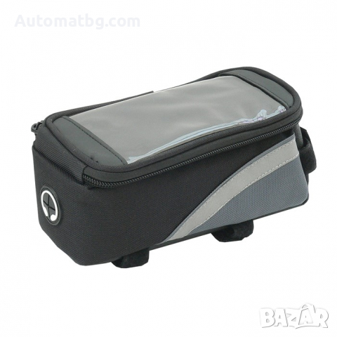 Водоустойчива вело чанта Automat, Чанта с джоб за телефон, Черна