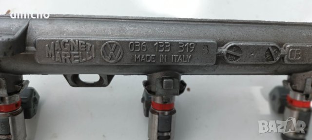 Бензинова рейка с дюзи инжектори за Vw(Volkswagen) Golf(Фолцваген Голф) 4 1.4i 16v, снимка 3 - Части - 40982244