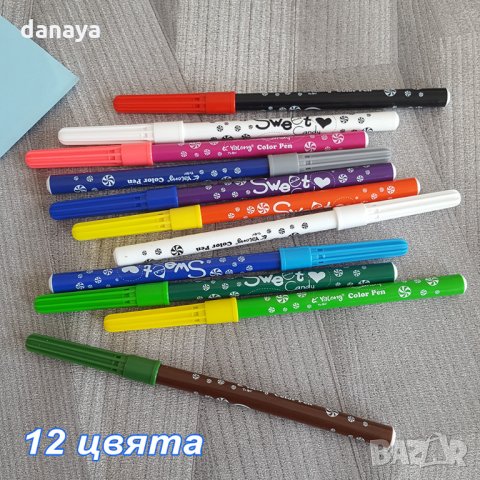 2395 Магически флумастери сменящи цвета си, 12 цвята