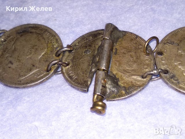 ЦАРСКА СРЕБЪРНА ГРИВНА от СРЕБЪРНИ МОНЕТИ 20 ЛЕВА 1930 Цар БОРИС III МАЙСТОРСКА ИЗРАБОТКА 27167, снимка 10 - Антикварни и старинни предмети - 41730171