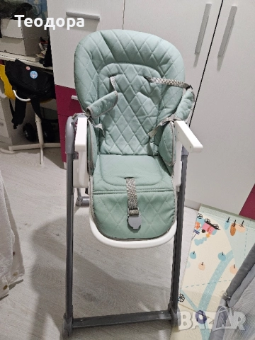 Столче за хранене Lorelli - Party, Iceberg Green Leathet, снимка 5 - Столчета за хранене - 51987801