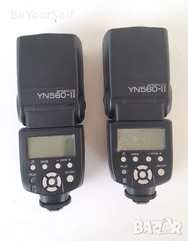 2бр нови Светкавици Yongnuo YN560-II със синхронизатори, снимка 5 - Светкавици, студийно осветление - 52260769
