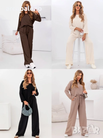 Дамски комплект блуза и панталон Johnnie, 4цвята 