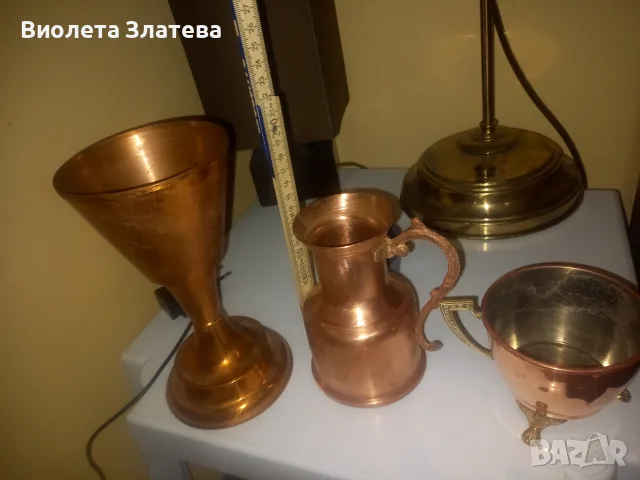 Медна чаша кана, снимка 2 - Чаши - 55971771