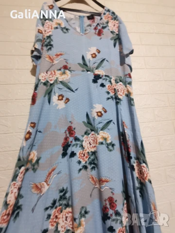 ДЪЛГА СТРАХОТНА РОКЛЯ ZIZI 3XL-4XL, снимка 4 - Рокли - 51009930