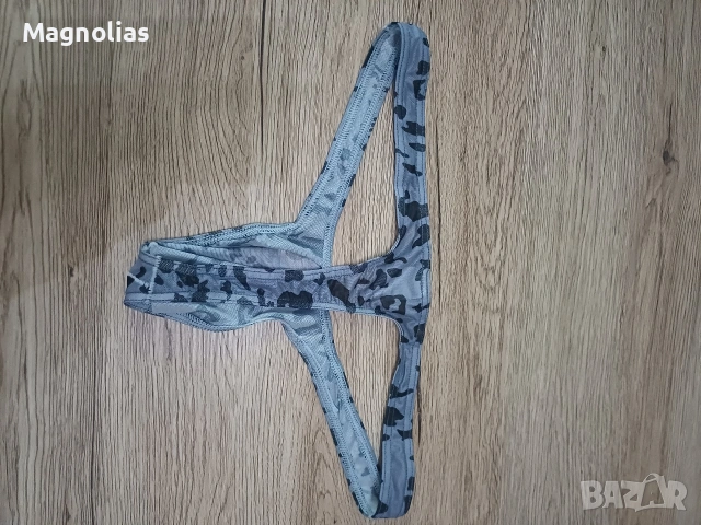 Секси леопардов принт Т-образен прашки с ниска талия, снимка 6 - Бельо - 53818006