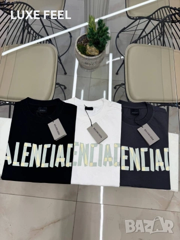 Balenciaga 🔹Мъжка Черна Тениска , снимка 3 - Тениски - 53699391