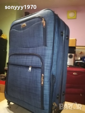 КУФАР 76Х47Х25СМ BLUE DENIM 1808230844, снимка 4 - Куфари - 41890737