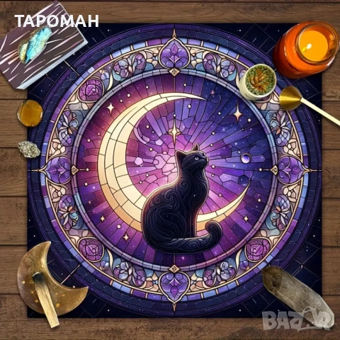 ПОКРИВКИ ЗА ТАРО, ЗАРОВЕ, РУНИ И ДРУГИ, снимка 4 - Карти за игра - 48244445