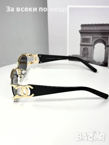 Chanel Слънчеви Очила С UV400 Защита С ПОДАРЪК🎁Калъф Шанел - Различни Цветове Код E123, снимка 3 - Слънчеви и диоптрични очила - 50231740