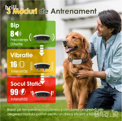 Електронен нашийник за обучение на кучета, като нов, снимка 2 - За кучета - 53207413