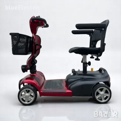 Eлектрическа инвалидна  четириколка blueElectric BL500 - 500W /24V /20AH - RED