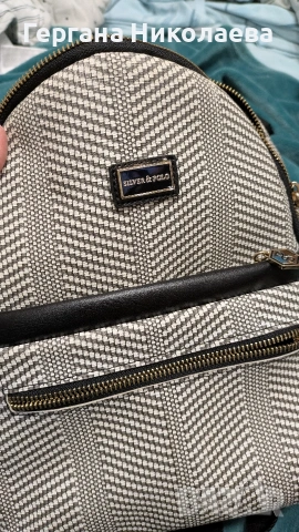 Раница Silver & Polo черно -бяла, снимка 4 - Чанти - 53139414