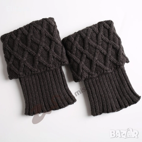 Плетени дамски чорапи, гети, снимка 4 - Други - 52643691