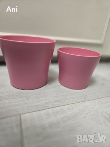Розови кашпи/ саксии в 2 размера