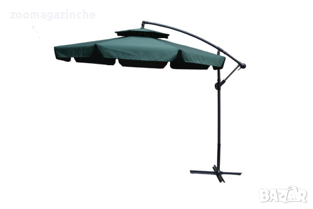 Висящ чадър тип Камбана ZR2720 D тъмнозелен 300см, снимка 1