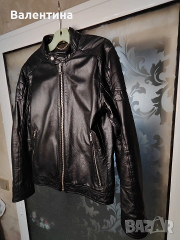 Diesel кожено мъжко яке, естествена кожа, М, снимка 4 - Якета - 53097235