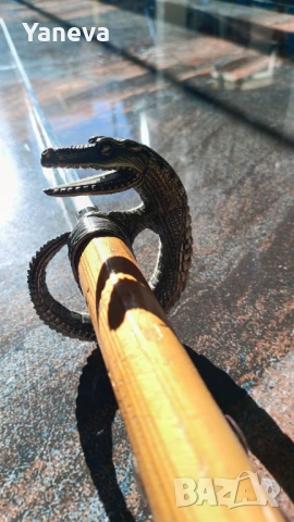 Самурайски меч с орнаменти, алигатори, снимка 5 - Ножове - 53113832