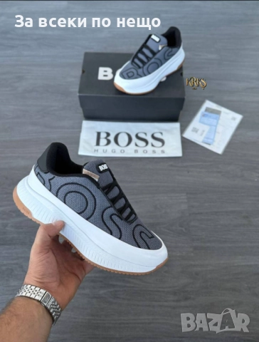 Hugo Boss Мъжки Маратонки👟Мъжки Спортни Обувки Хуго Бос - 3 Цвята Код SK196, снимка 2 - Маратонки - 52531419