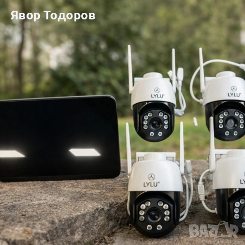 Комплект 4 камери HD с дисплей - интелигентно засичане на движение и сигурност, снимка 3 - Комплекти за видеонаблюдение - 53782457