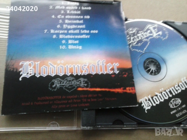 Allegiance – Blodörnsoffer Viking Metal from Sweden матричен диск с книжка, снимка 2 - CD дискове - 53242609