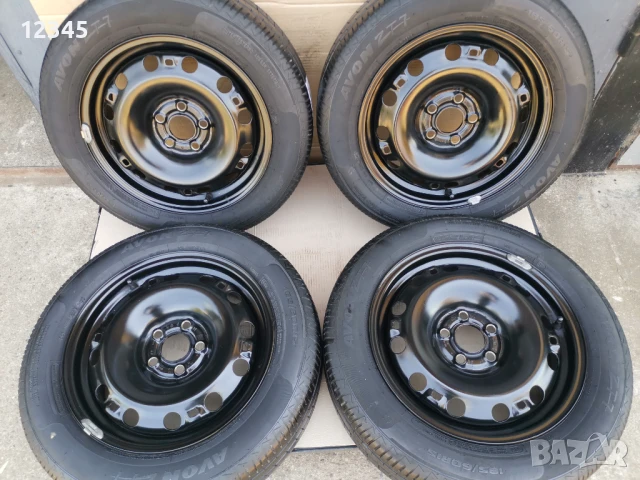 15’’ 5x100 originalni za vw/skoda/seat/audi с гуми 195/60R15 dot21-№237
